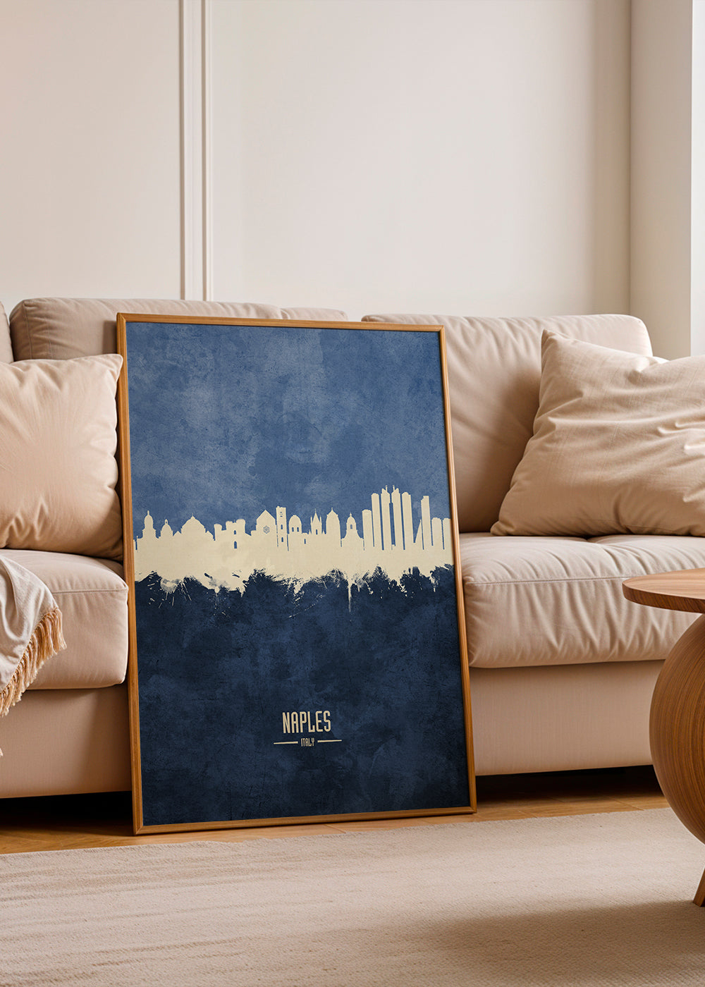 Naples skyline blue