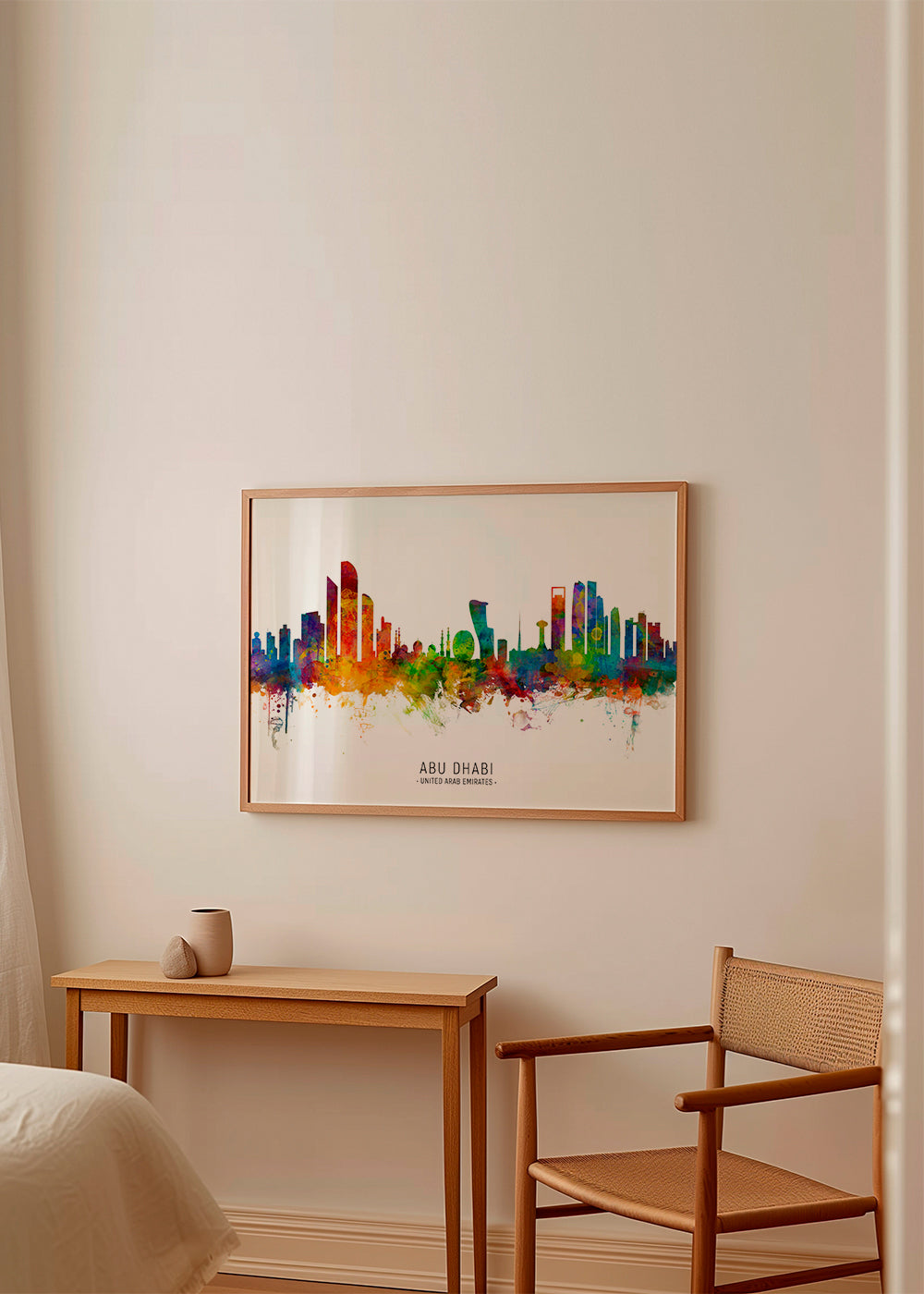 Abu Dhabi Skyline multicolour