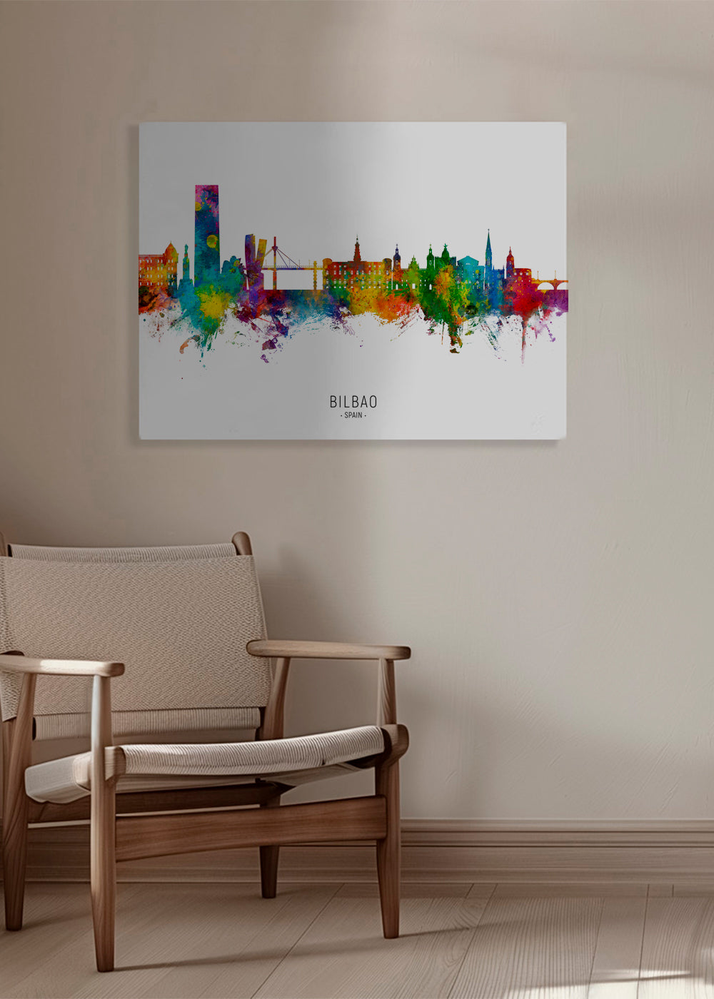 Bilbao Skyline multicolour