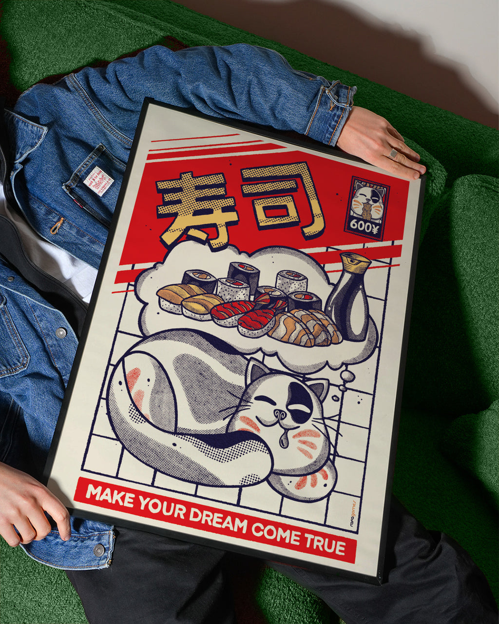 Dreamin About Sushi - Framed poster detail