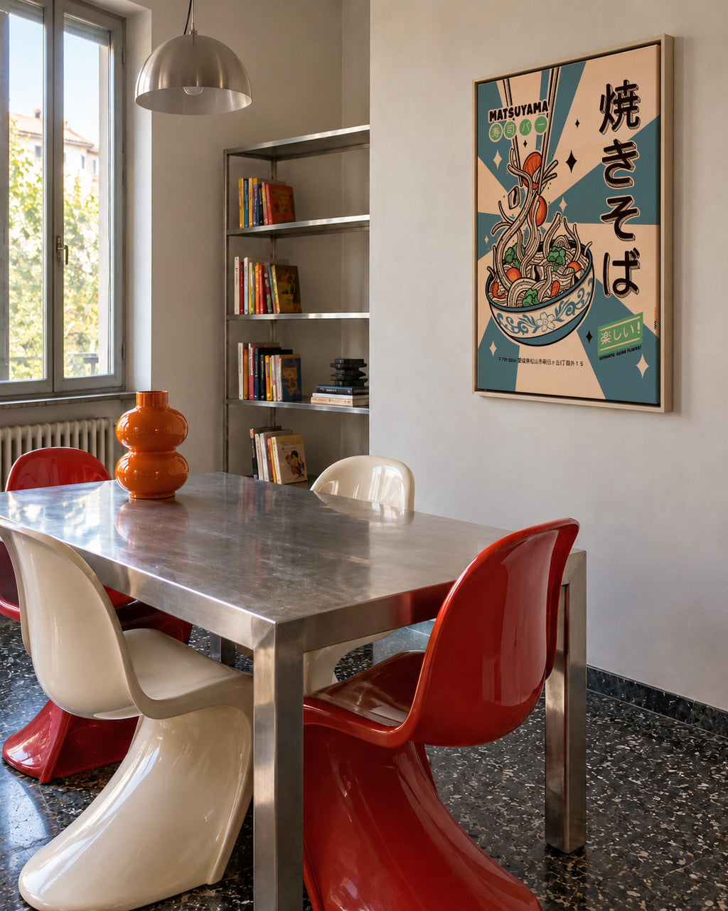 Noodles Every Day - Framed canvas in an interior