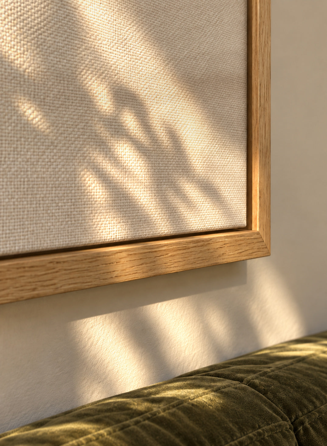 Watercolor landscape N 38 - Sepia - Framed canvas detail