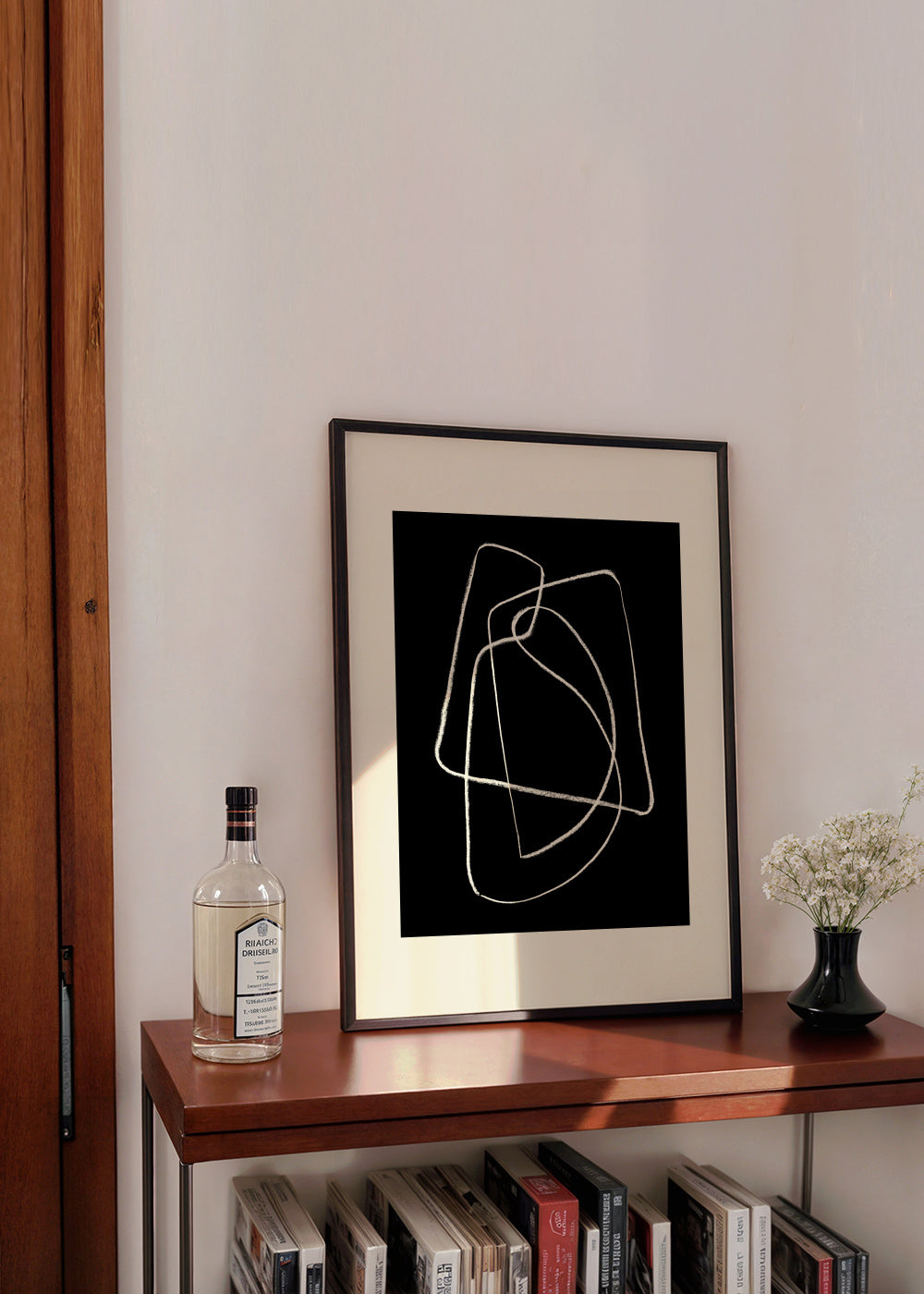 Pencil scribble Nº6 - Framed poster in an interior