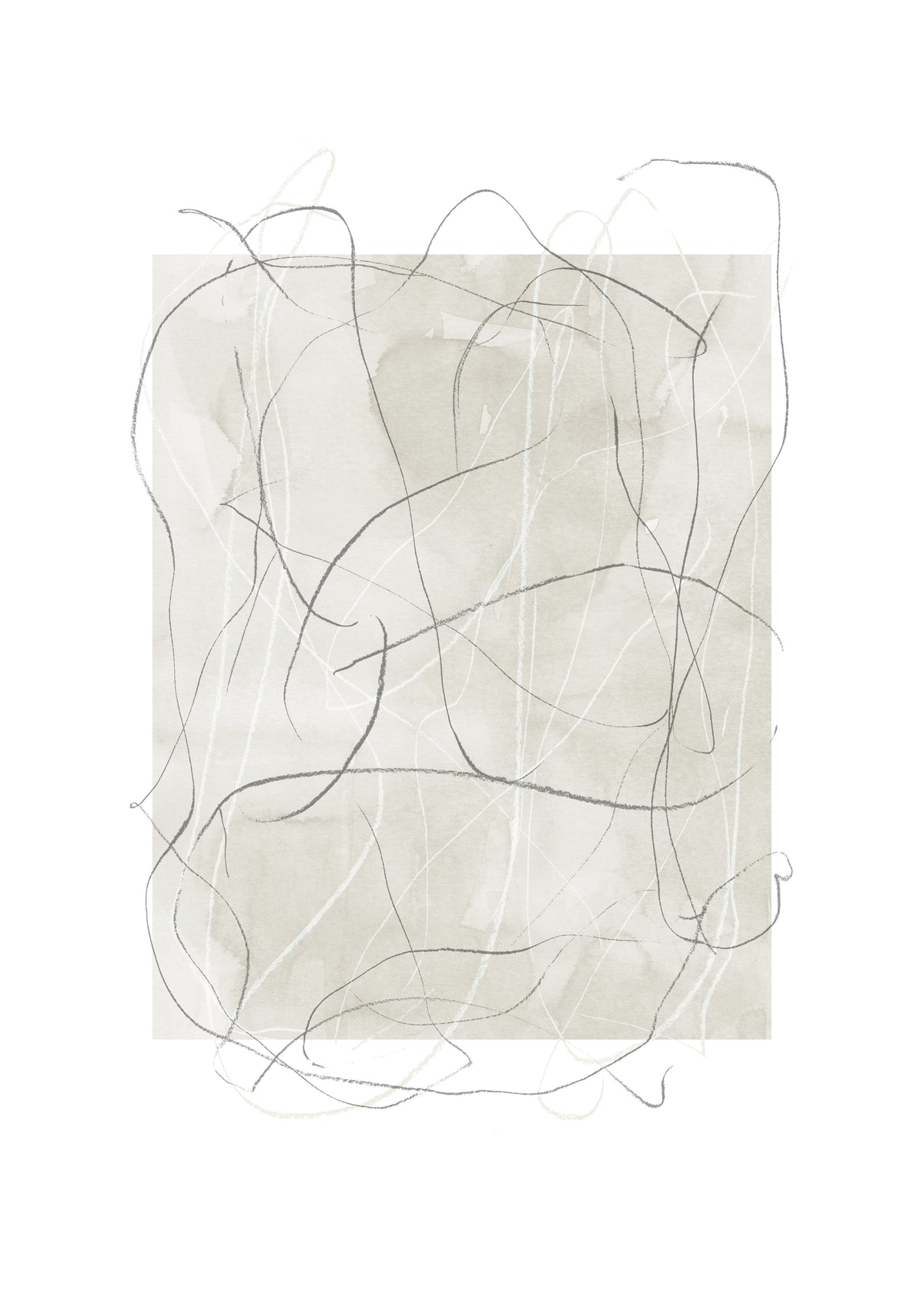 Whimsy Nº6 - Ash Gray - Unframed art print