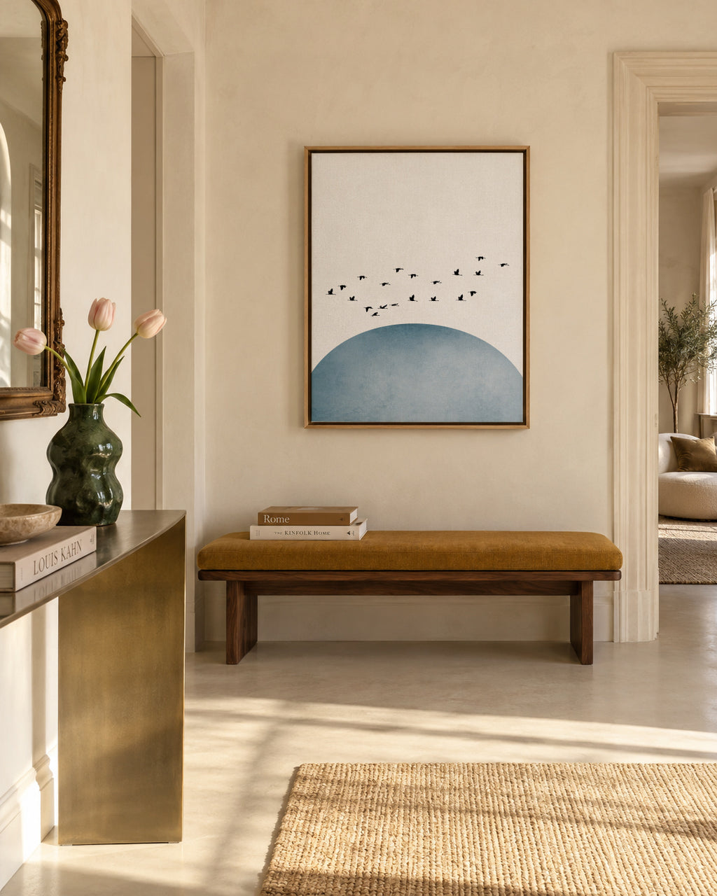 Freedom 01 - Framed canvas in an interior