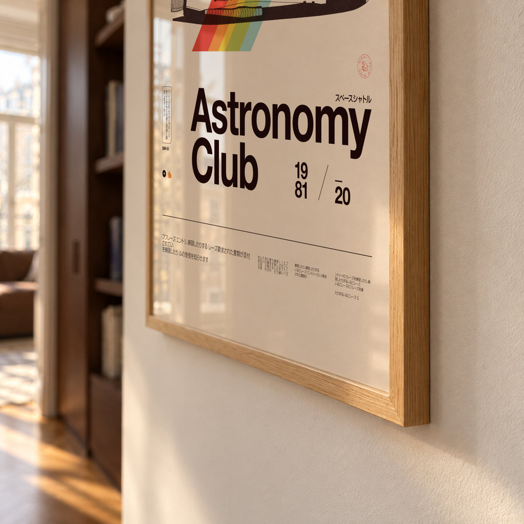 Astronomy Club - Framed poster detail