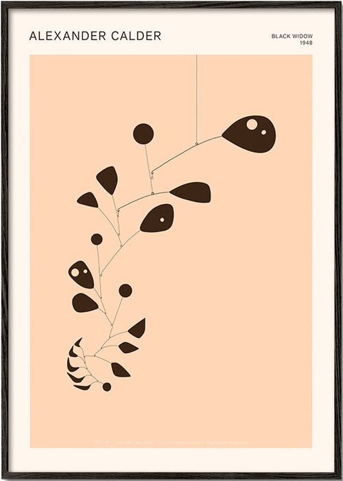 Botanical print with organic mobile