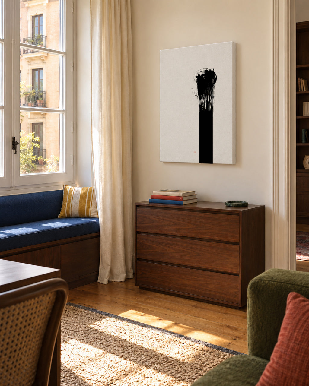 As One - Unframed canvas in an interior