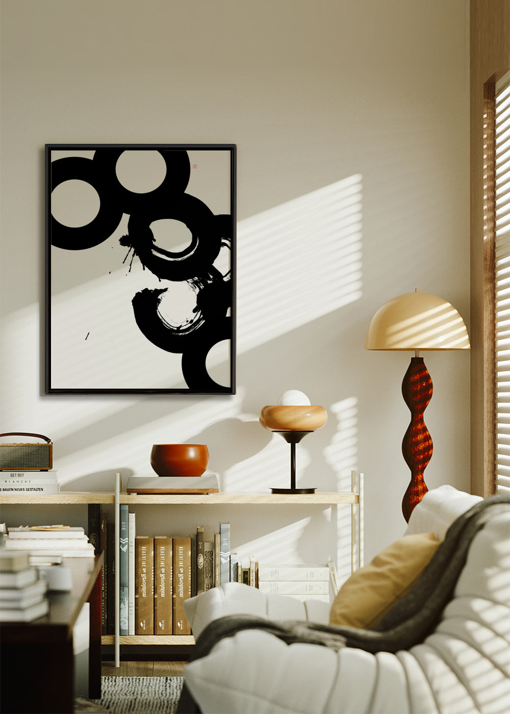 Broken Chain - Framed canvas in an interior