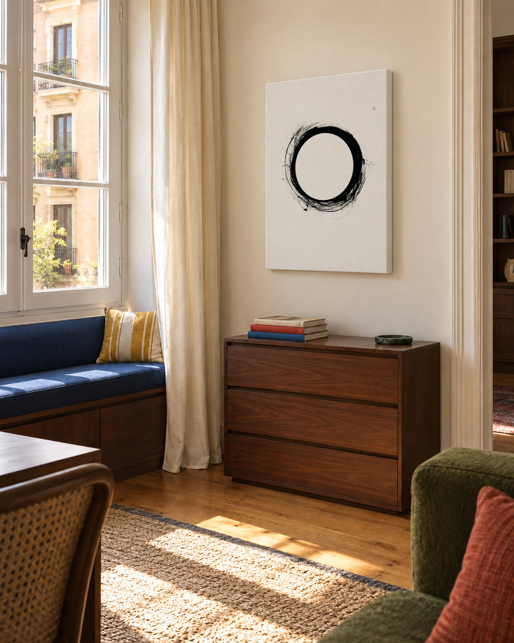 Eclipse - Unframed canvas in an interior