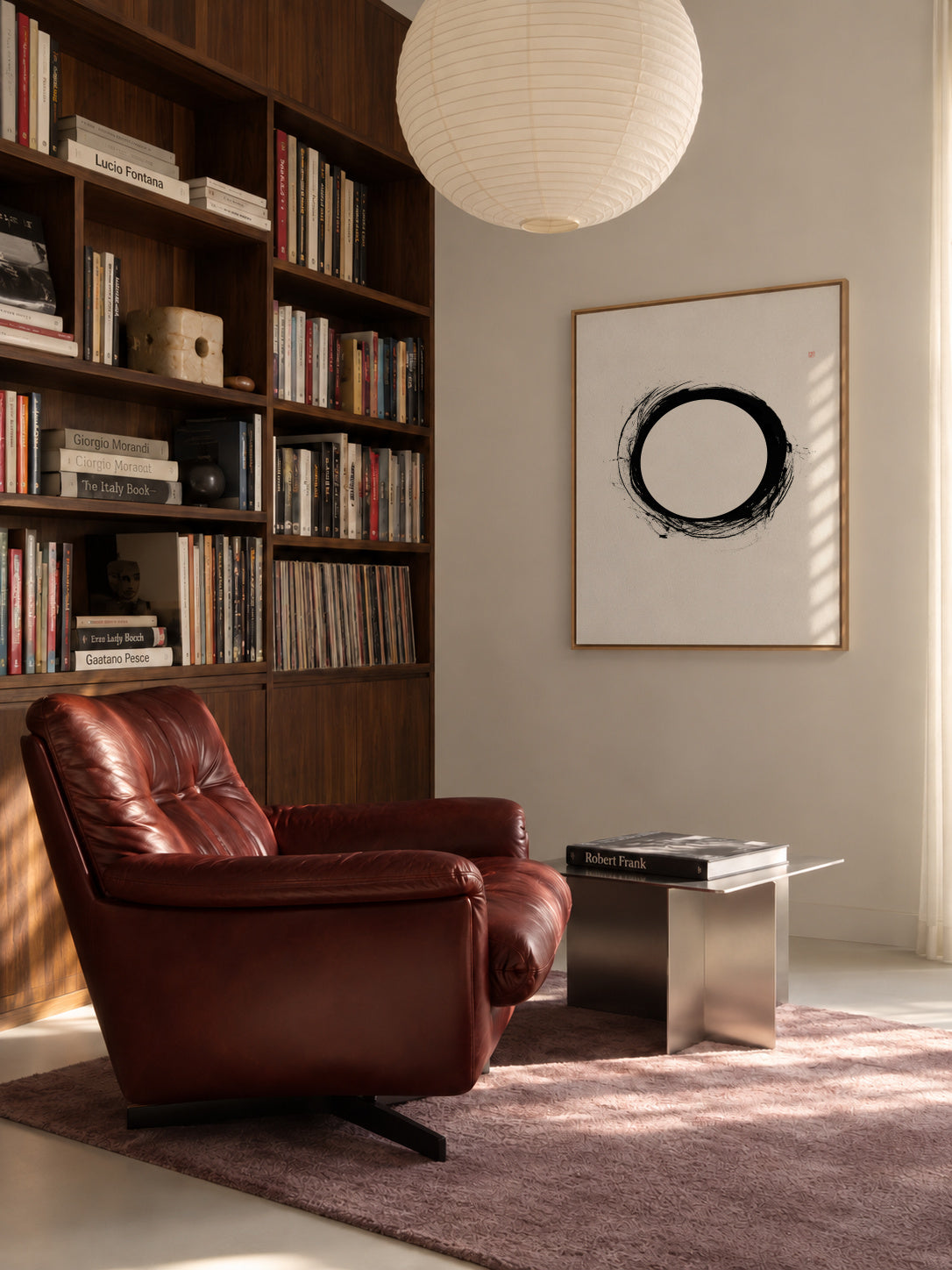 Eclipse - Framed canvas in an interior