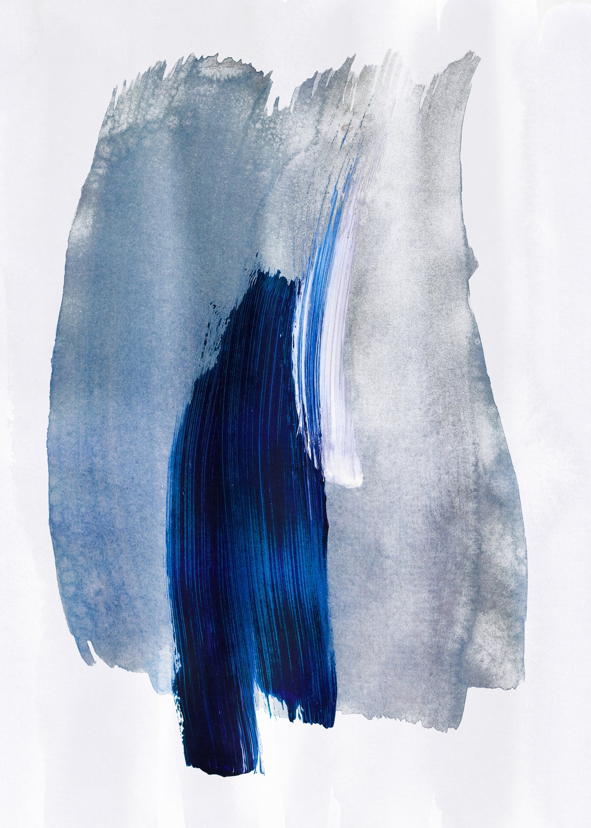 Abstract Brush Strokes 19X - Unframed art print