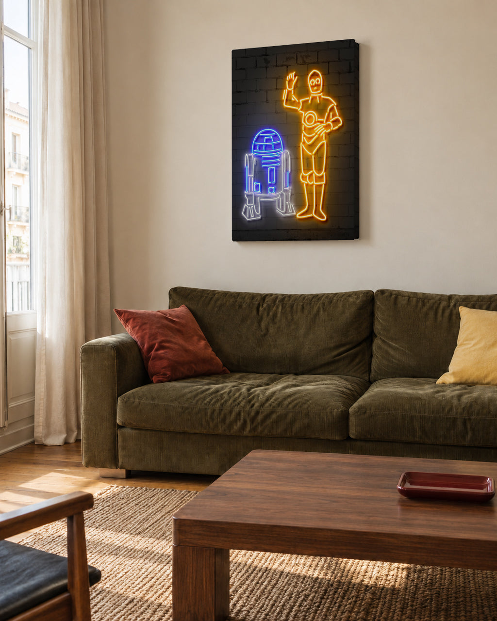 R2D2 CRPO - Unframed canvas in an interior