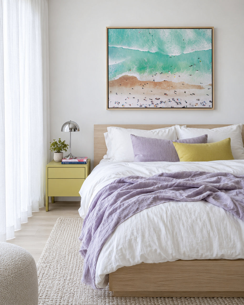 Beach Mood - Framed canvas in an interior