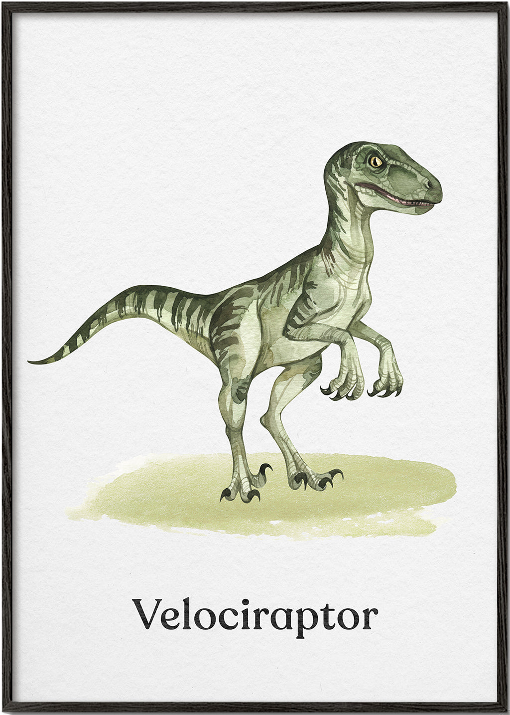 Artwork Velociraptor for kids