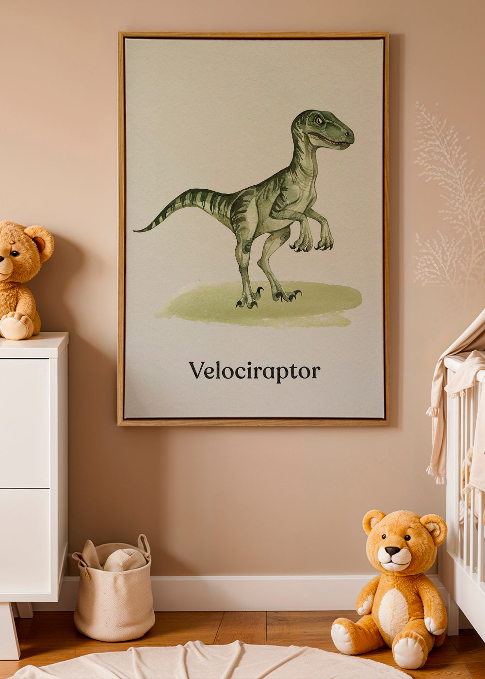Artwork Velociraptor for kids