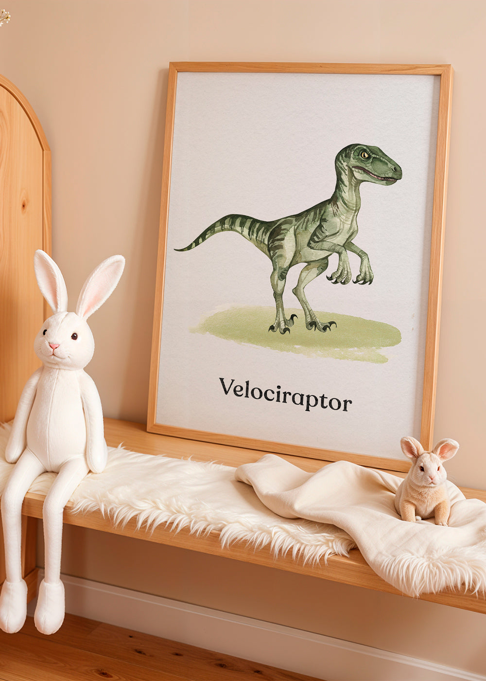 Artwork Velociraptor for kids