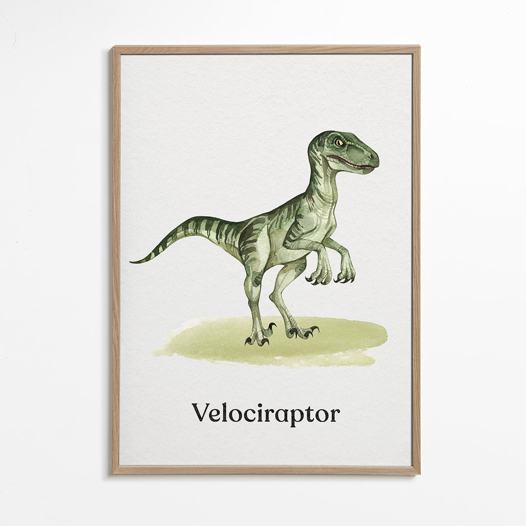 Artwork Velociraptor for kids