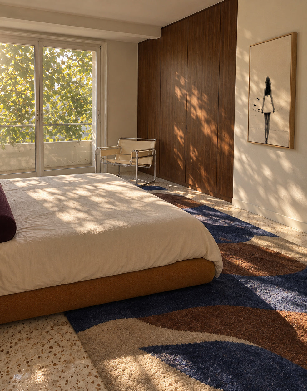 Surf Girl - Framed canvas in an interior
