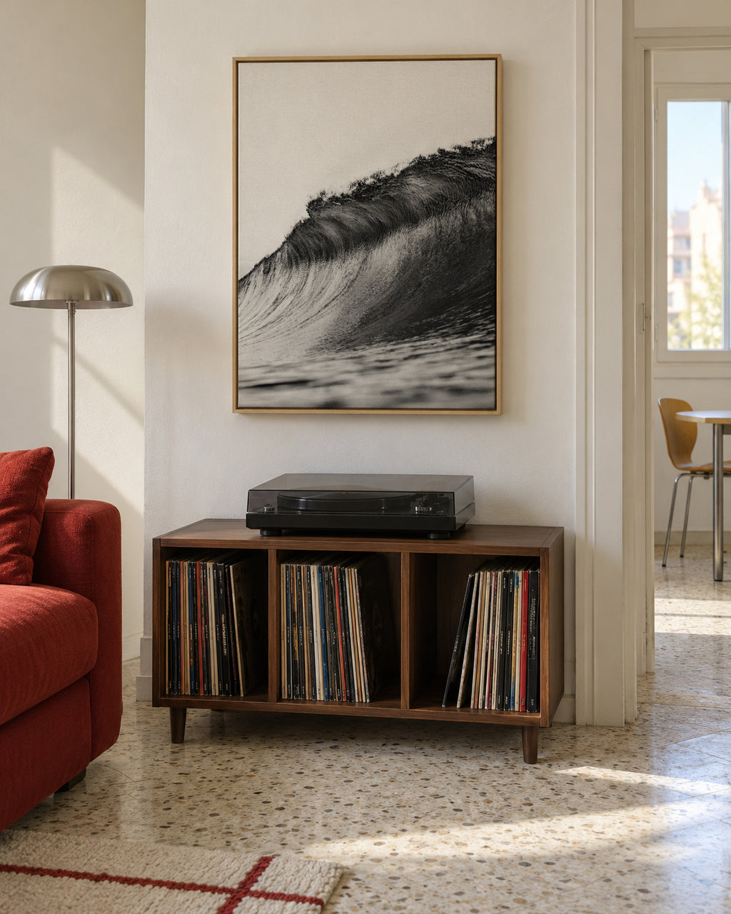 Ocean Wave - Framed canvas in an interior