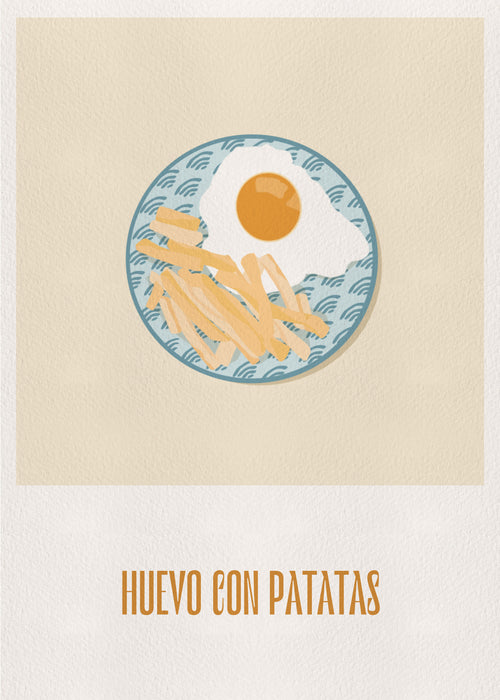 Huevo con patatas - Unframed art print