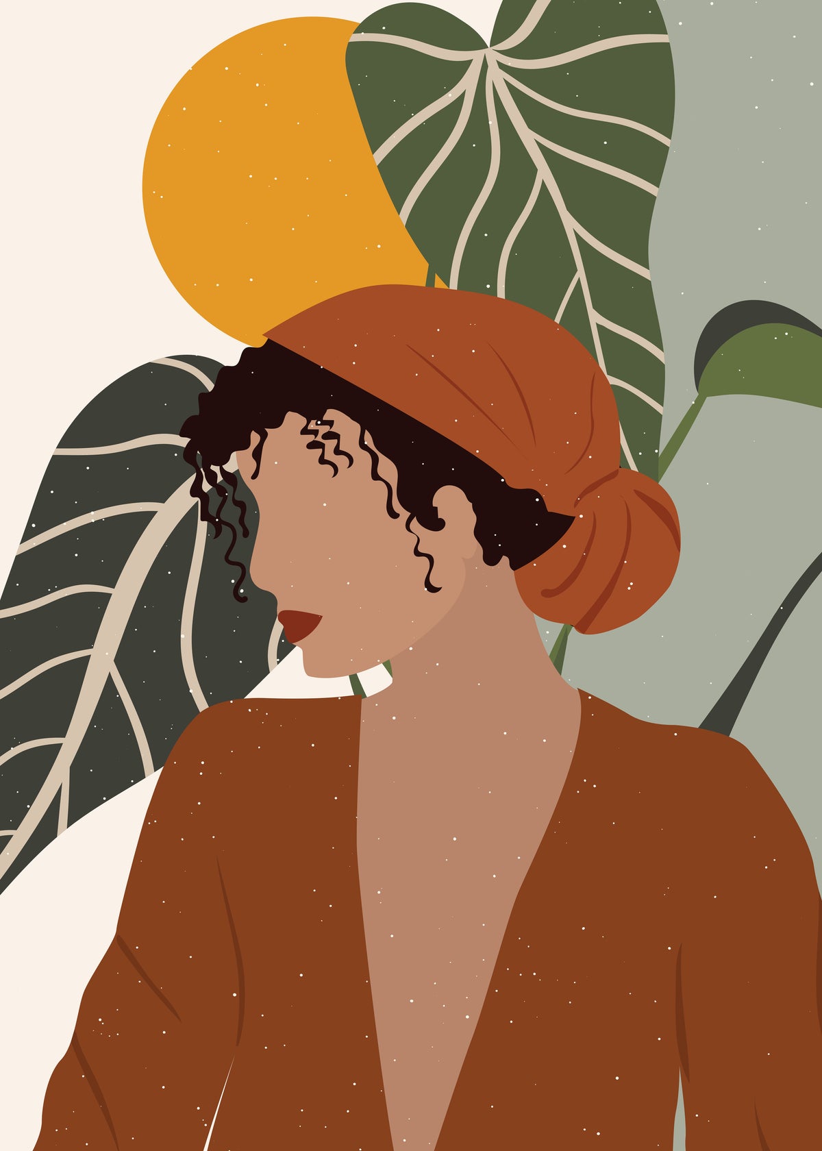 Boho Girl2 - Unframed art print