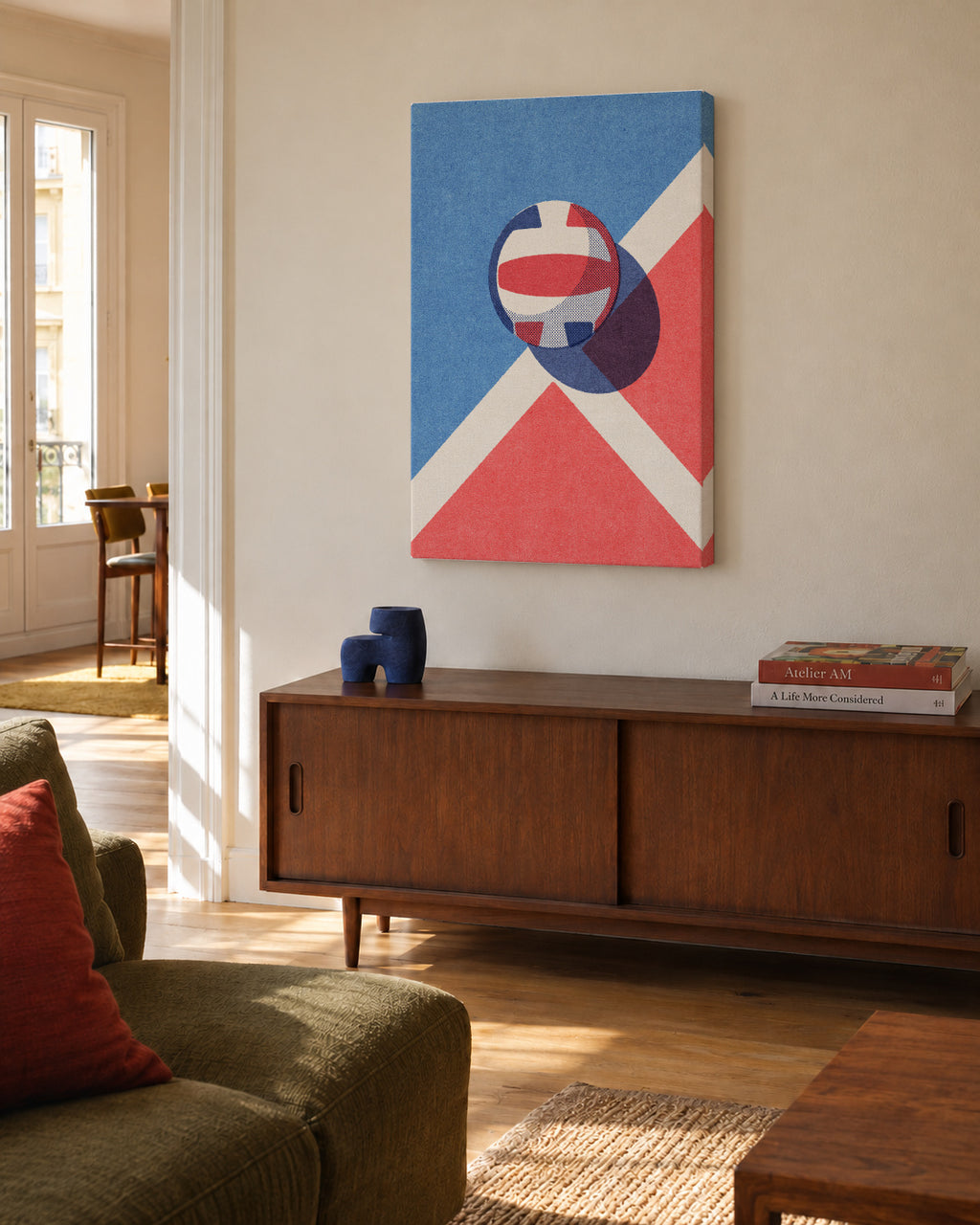 BALLS / Volleyball - Unframed canvas in an interior