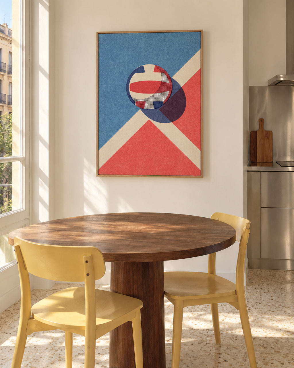 BALLS / Volleyball - Framed canvas in an interior