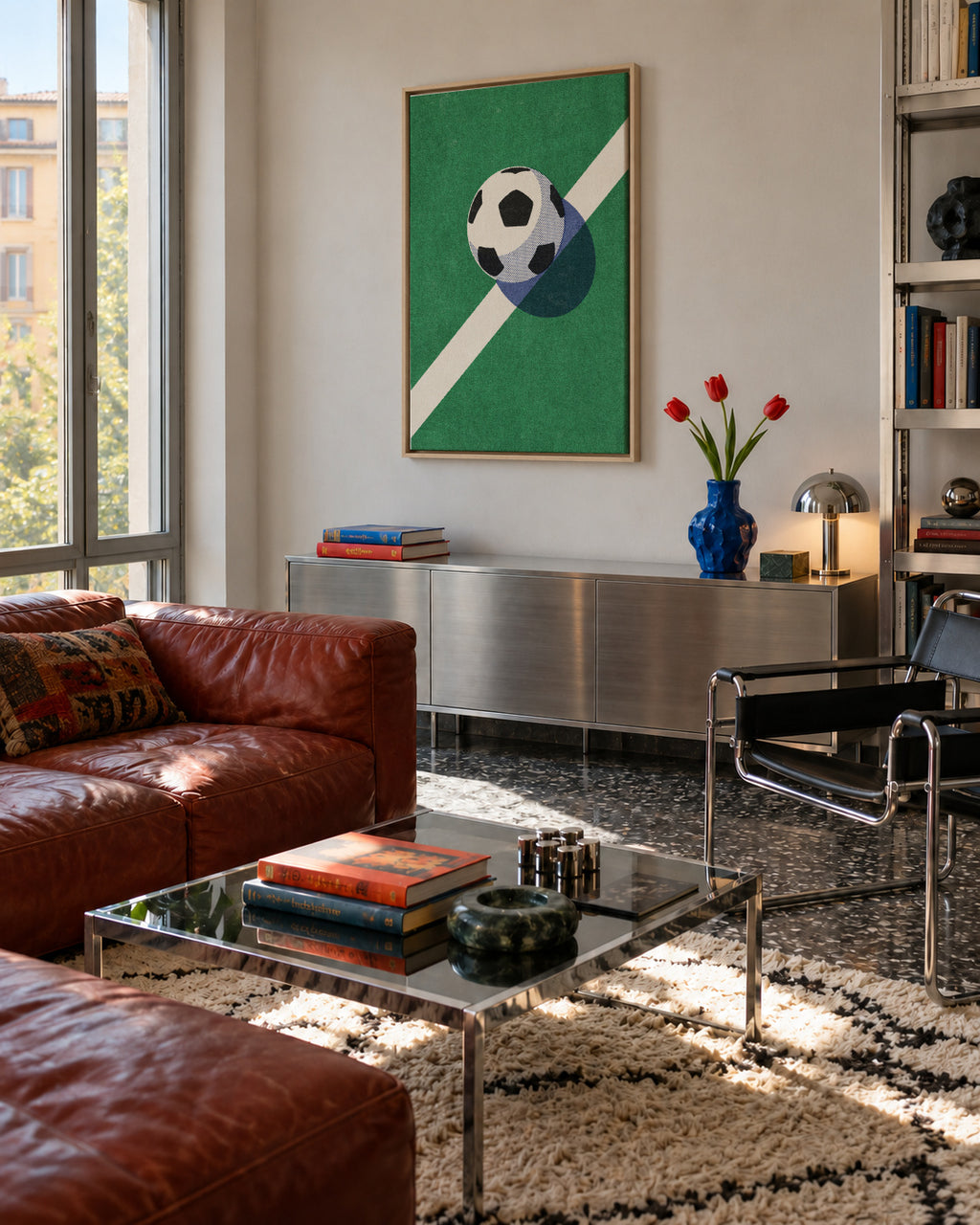 BALLS / Football - Framed canvas in an interior