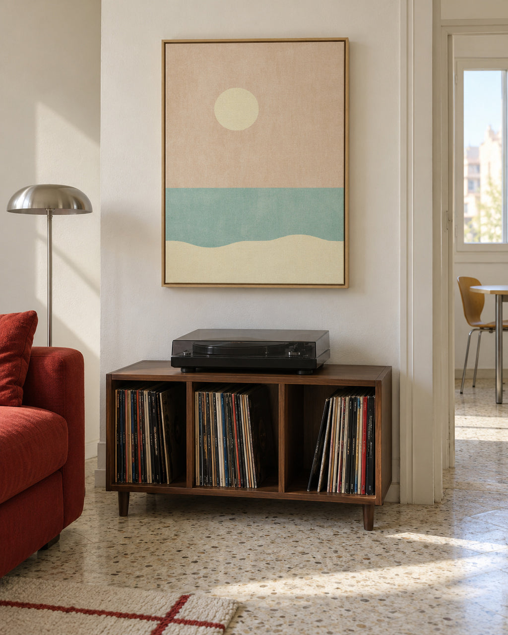 LANDSHAPES / Beach (Day) - Framed canvas in an interior