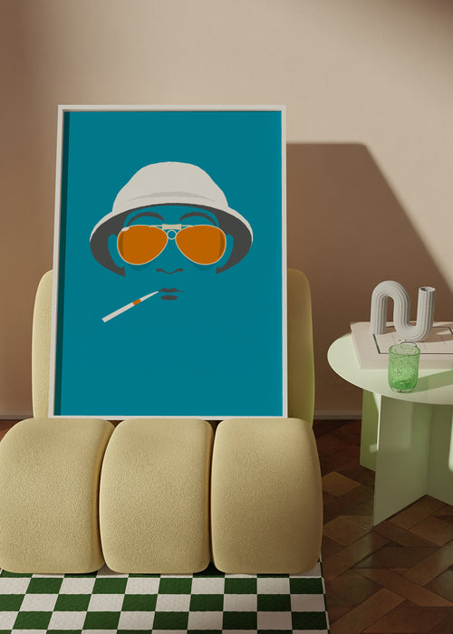 Fear and Loathing - Framed poster in an interior