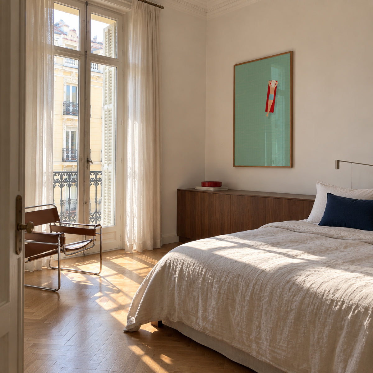 Air matress - Framed poster in an interior
