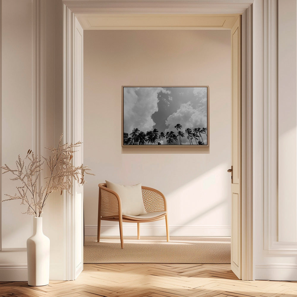 Landscape art with swaying palms and dramatic skies – Canvas1
