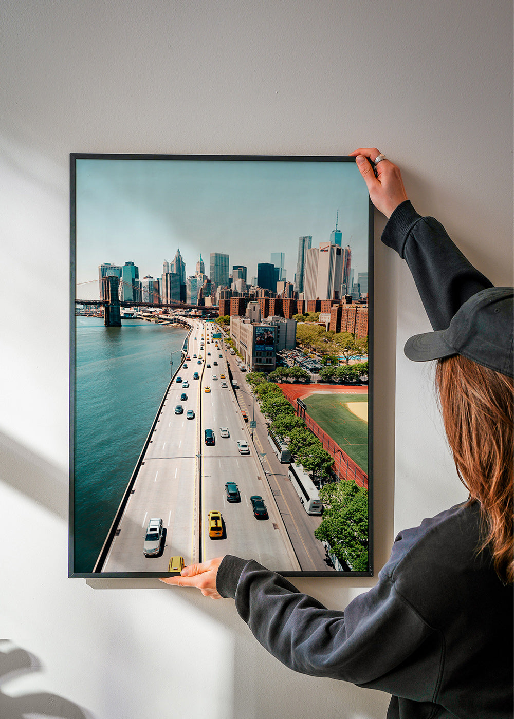 Travel poster: aerial skyline and bridge – Product2