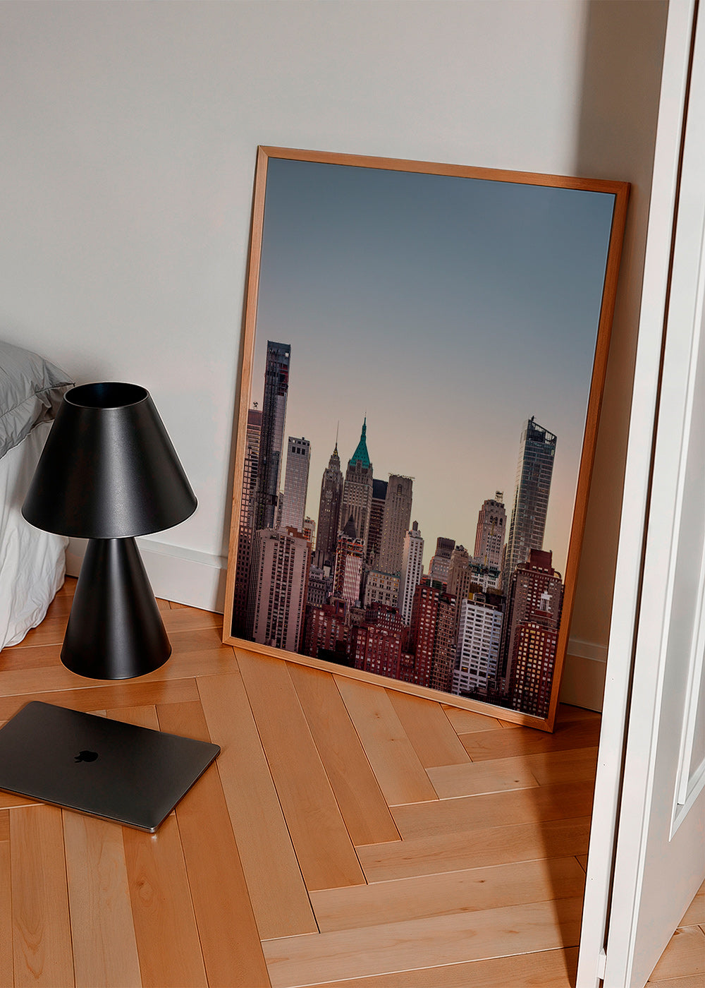 Travel poster with urban skyline at dusk – Product2