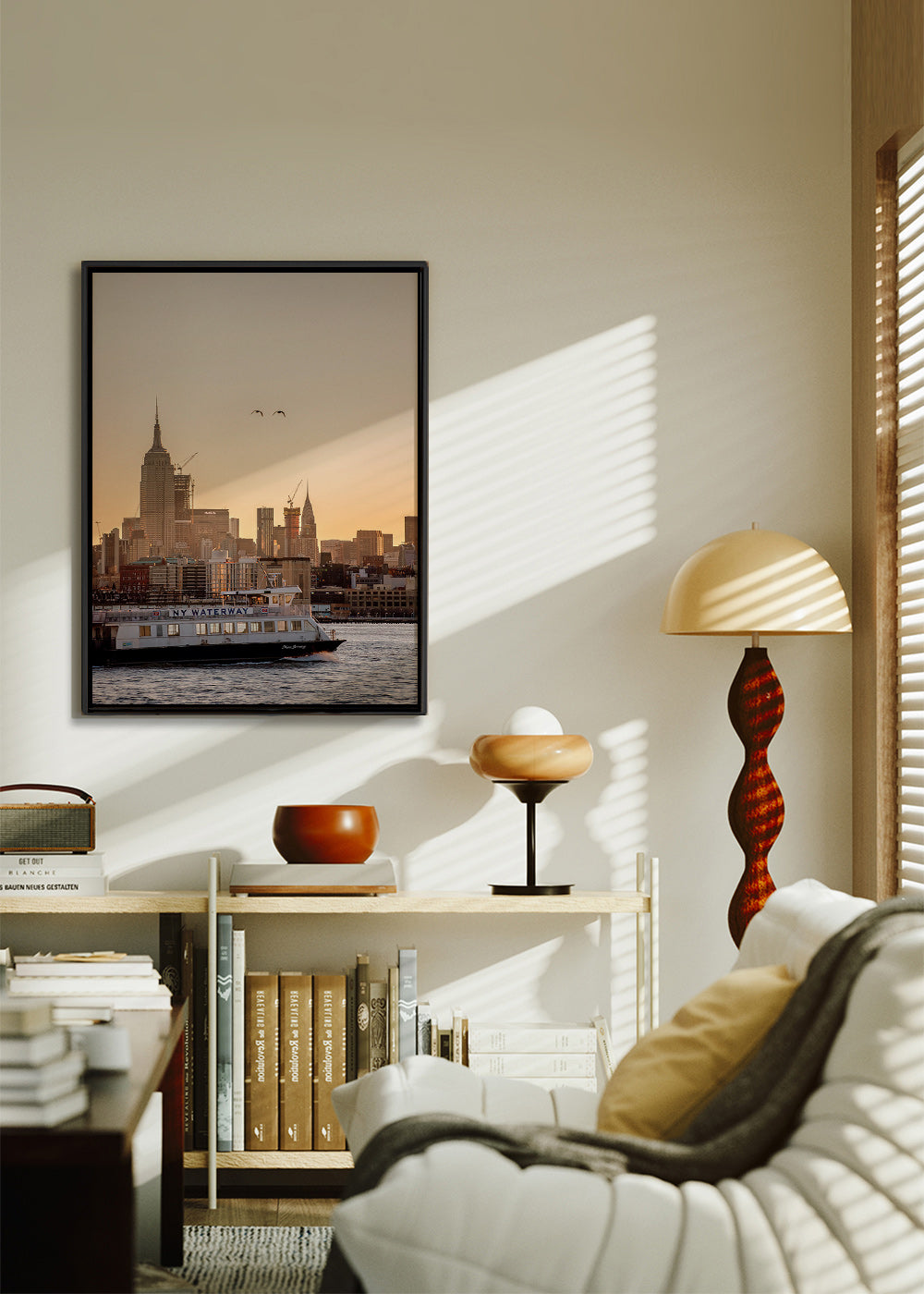 Travel poster Manhattan skyline – Canvas2