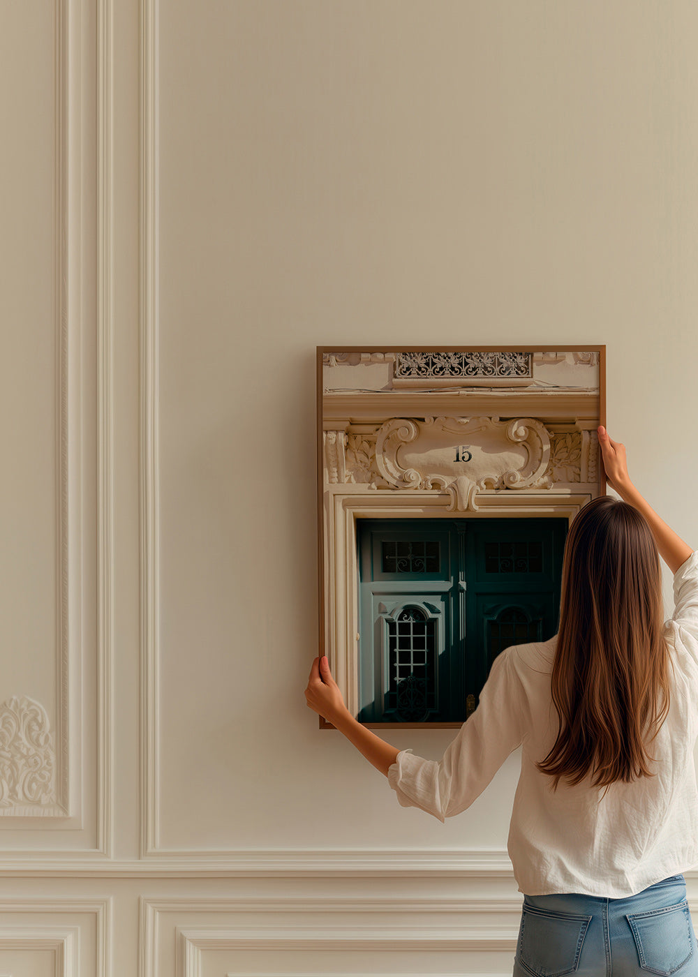 City art: green door and number 15 – Product3