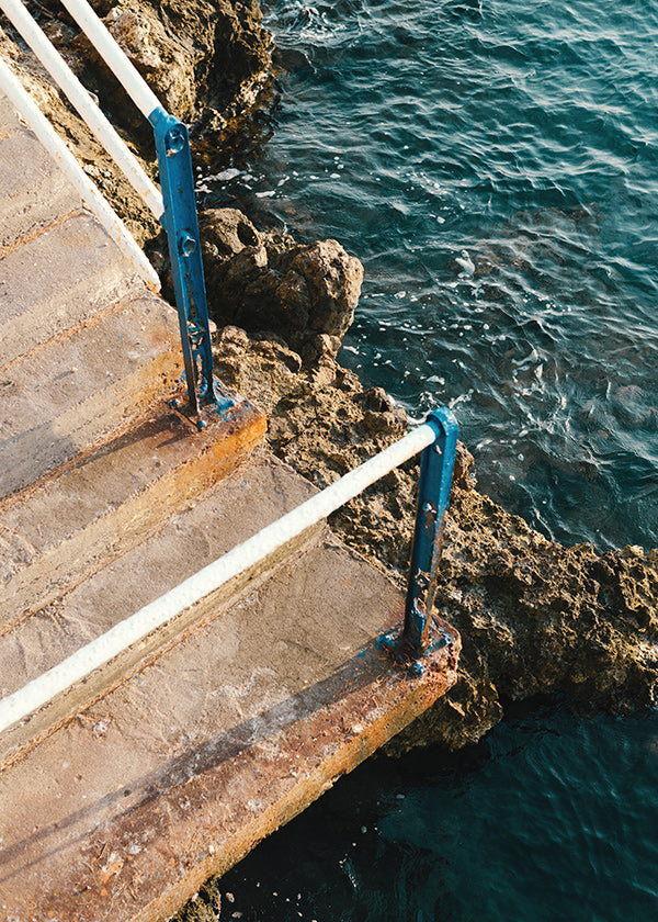 Landscape art: stairway to the sea