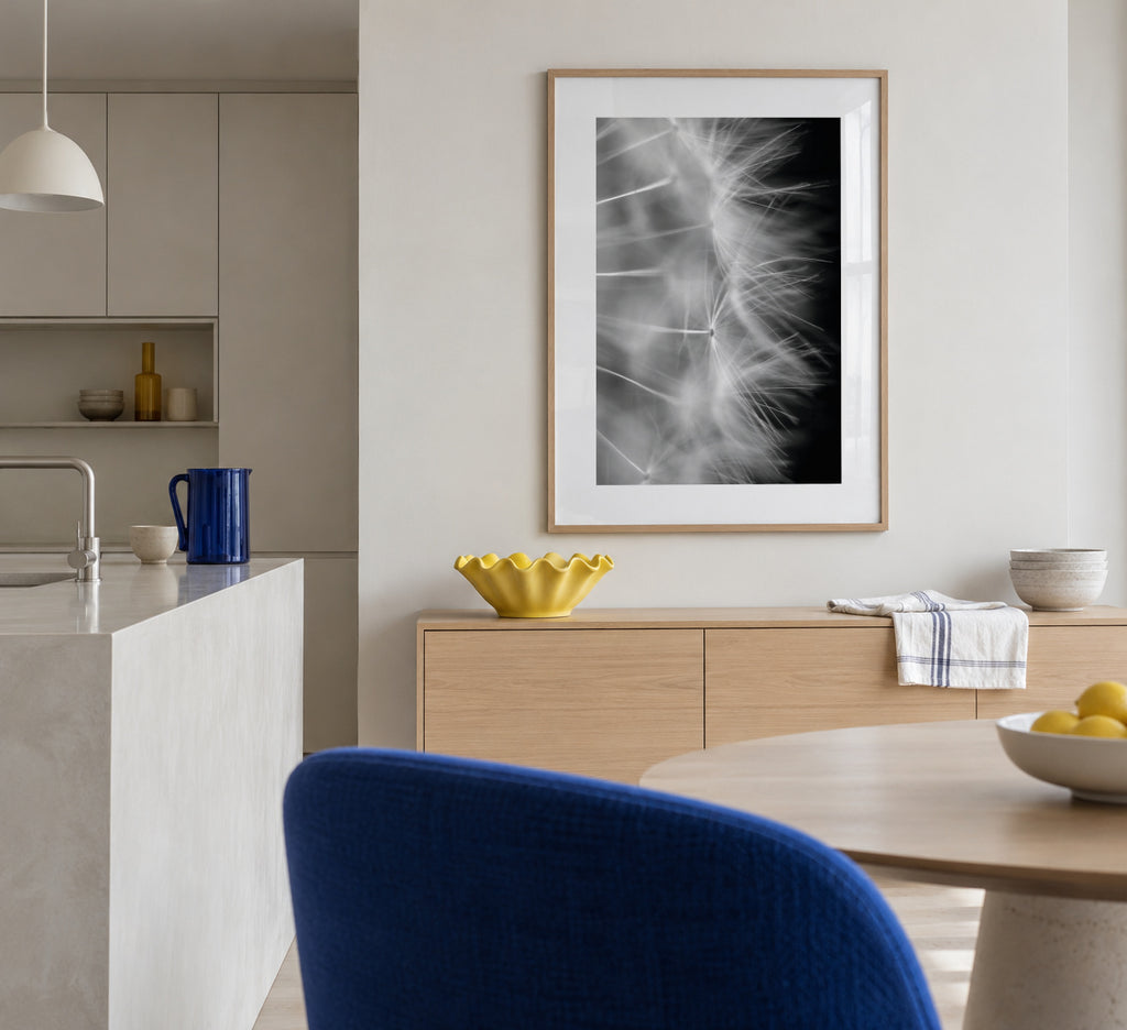 Blow it - Framed poster in an interior