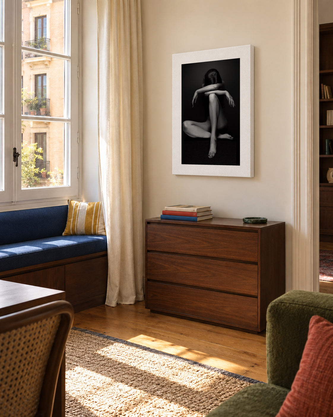Eszter - Unframed canvas in an interior