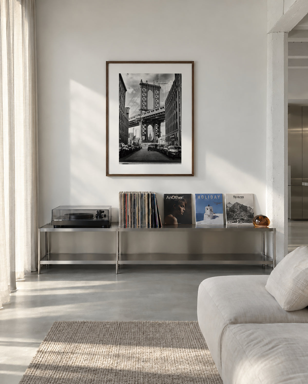 In America - Framed poster in an interior