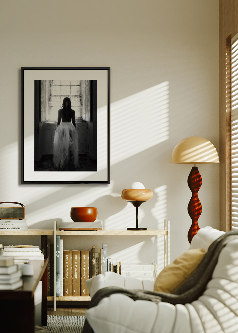 my way out - Framed canvas in an interior