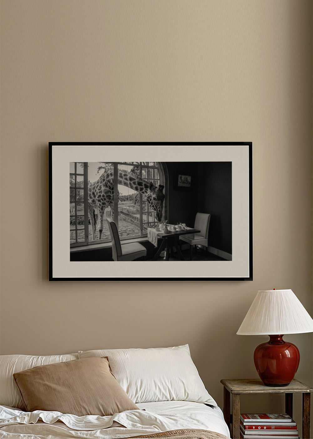 Breakfast time - Framed poster in an interior