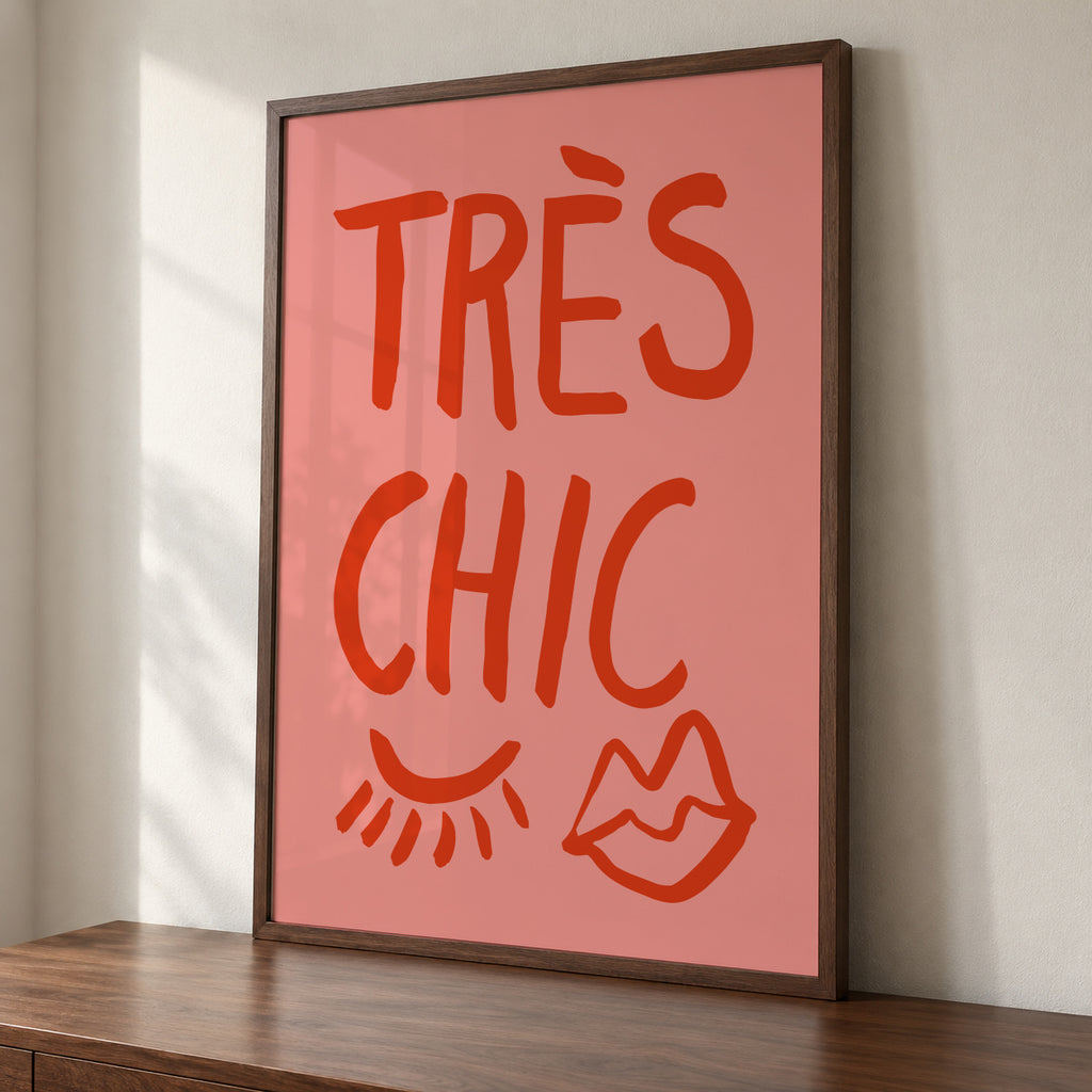 TrAus Chic Pink - Framed poster detail