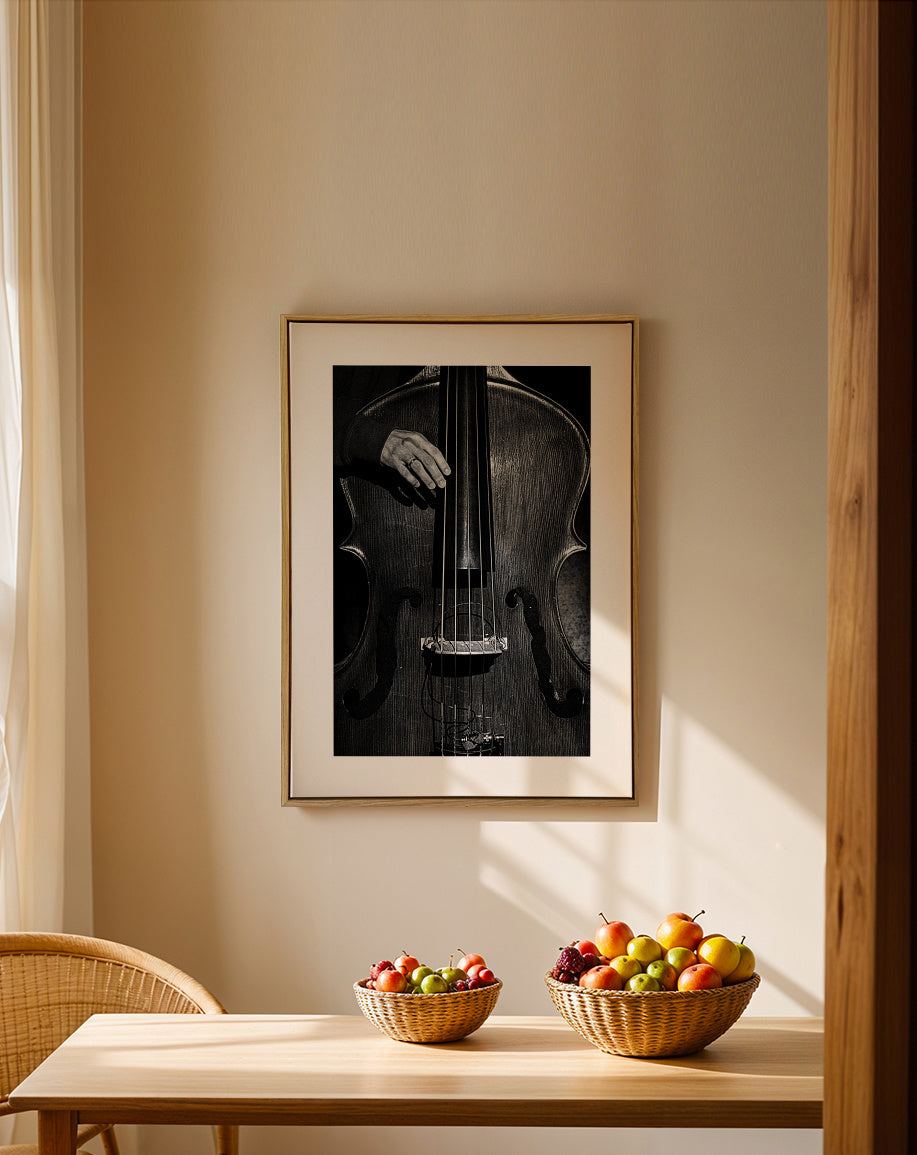 jazz - Framed canvas in an interior