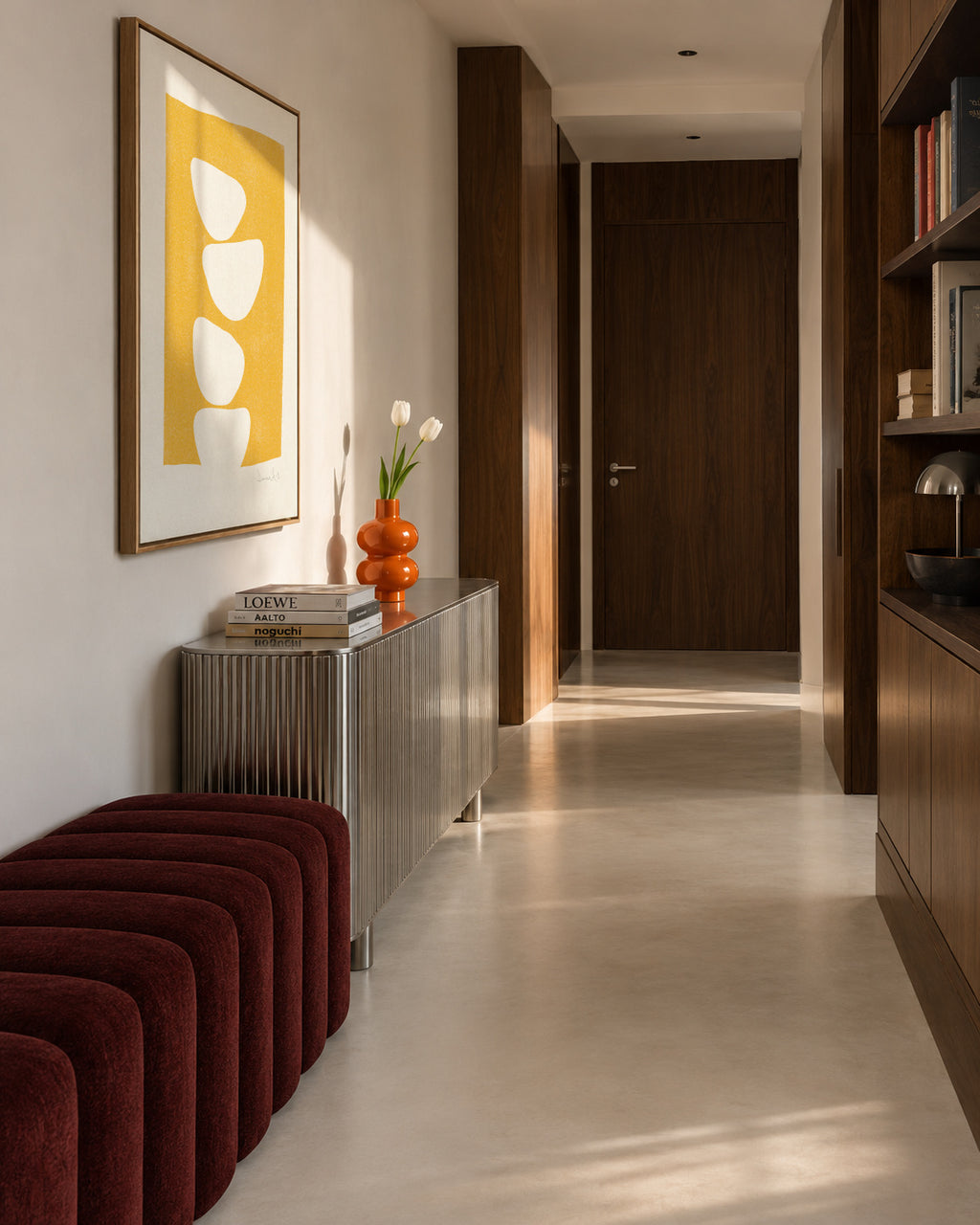 Mellow No2 - Framed canvas in an interior