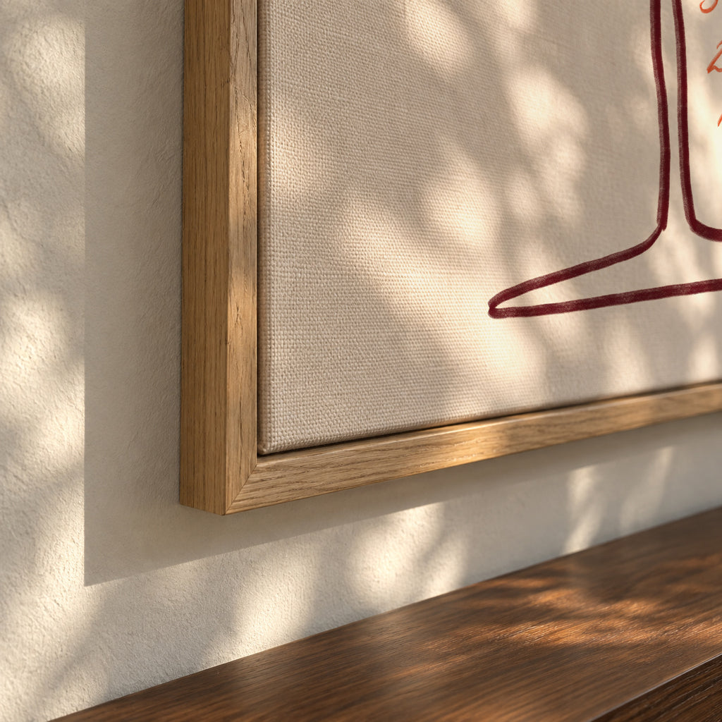 Aperol Spritz - Framed canvas detail