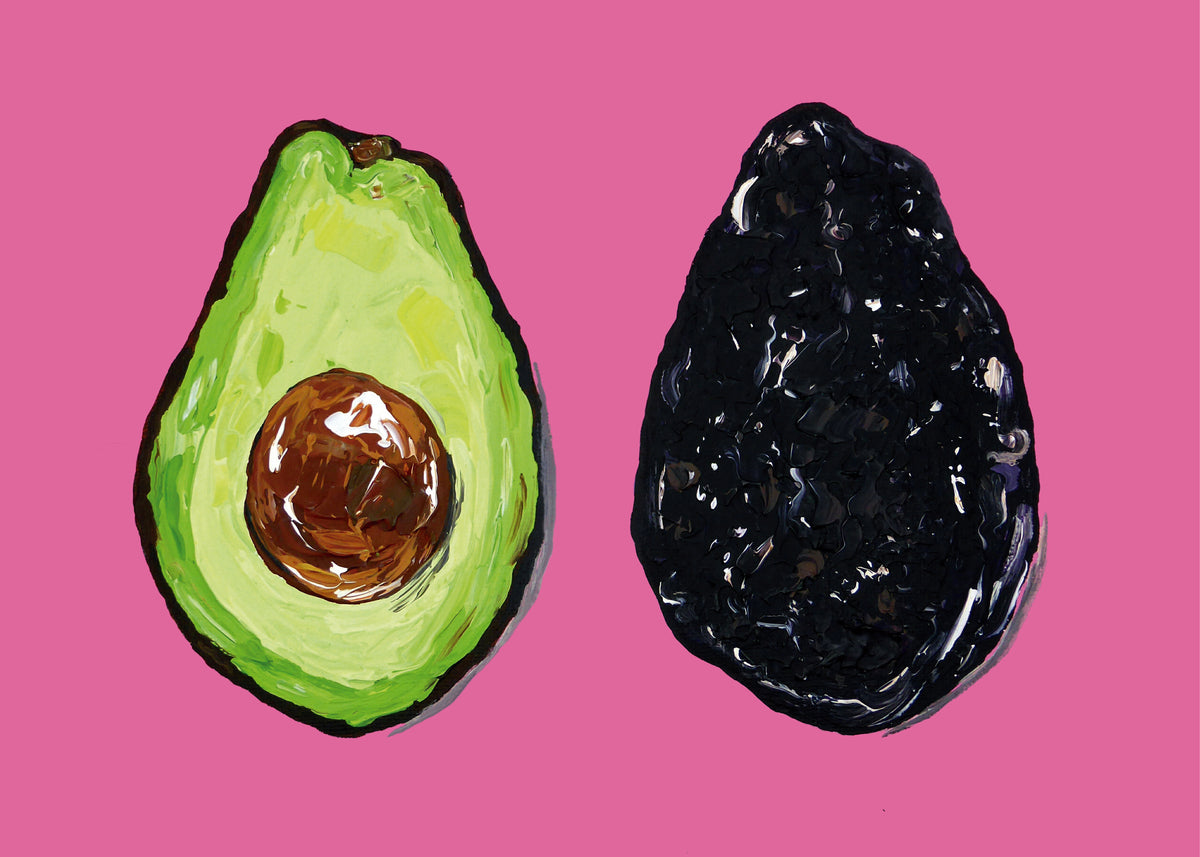 Avocado On Pink - Unframed art print