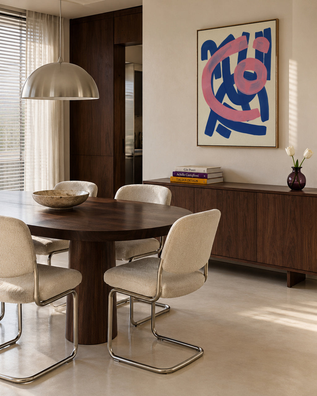 Funky Beat - Framed canvas in an interior