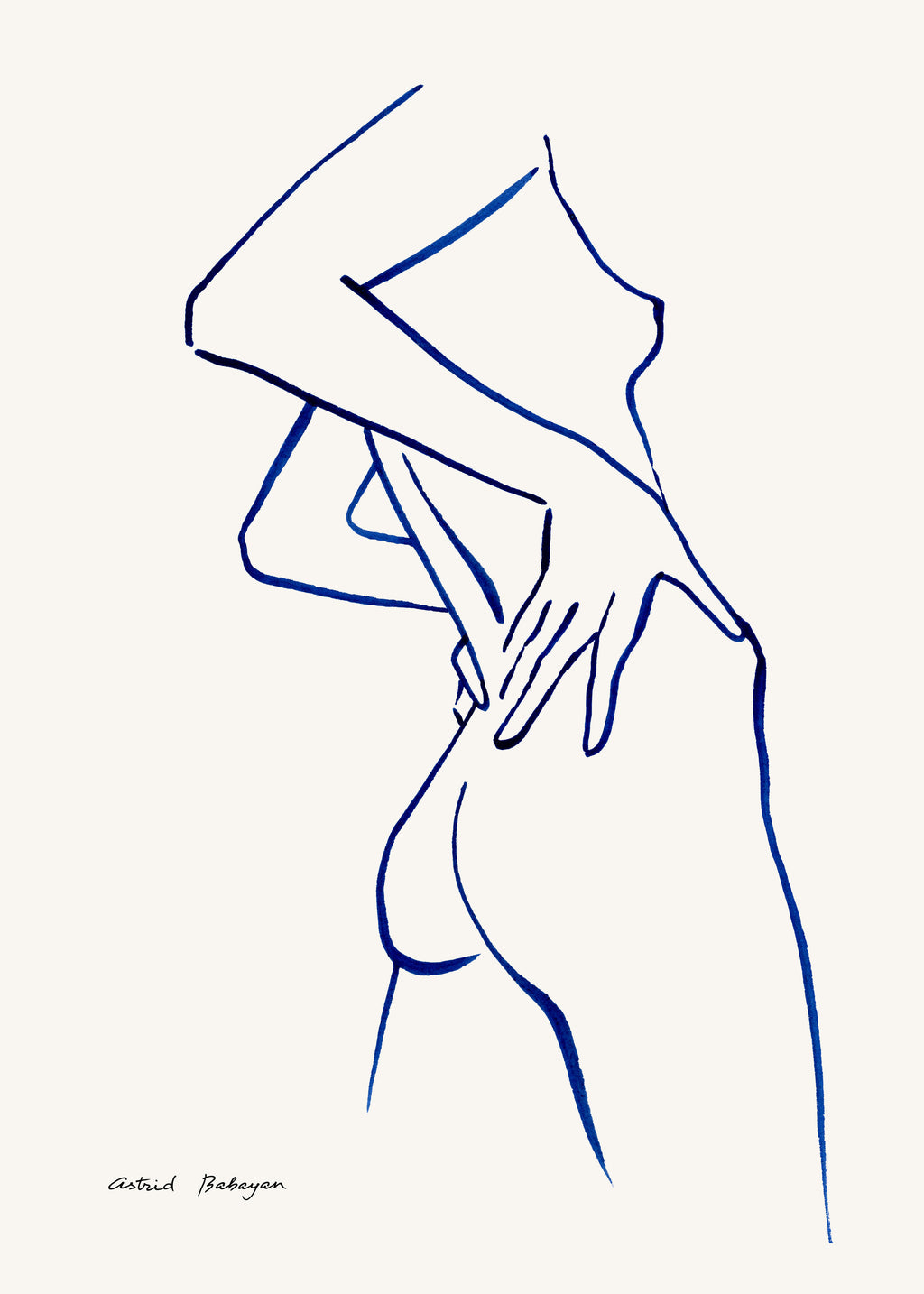 Blue line #1 - Unframed art print